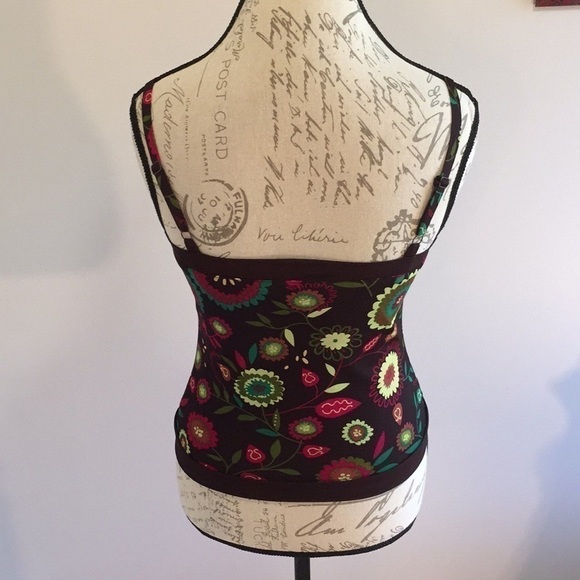 ANNE KLEIN Brown Floral Camisole Top Small (PP) - Picture 4 of 5